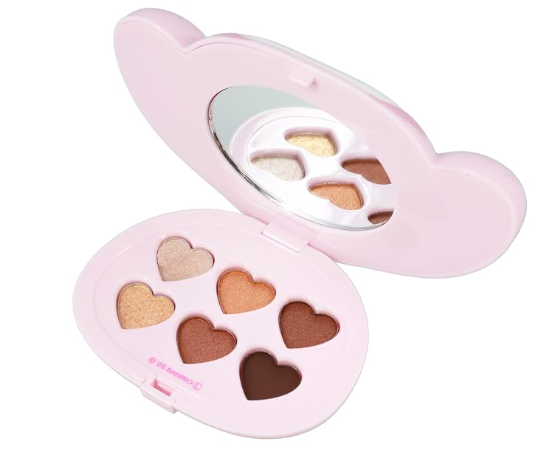 Sanrio My Melody ou Kuromi Paleta de sombra 6 cores SHOBIDO Limitado Japçao