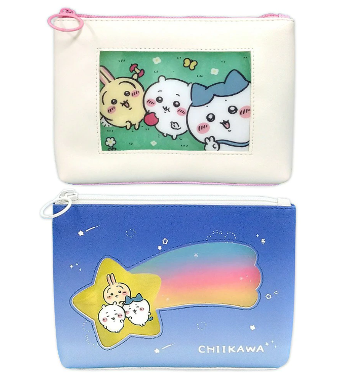 Estojo / Necessaire Chiikawa Personagens Janela Transparente - Importado do Japão