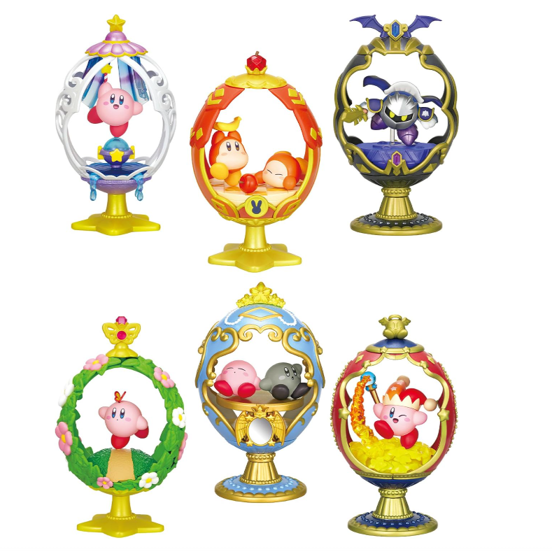 Re-Ment Kirby Ovaltique Collection Caixa surpresa - Inclui 1 de 6 mini estatuetas colecionáveis
