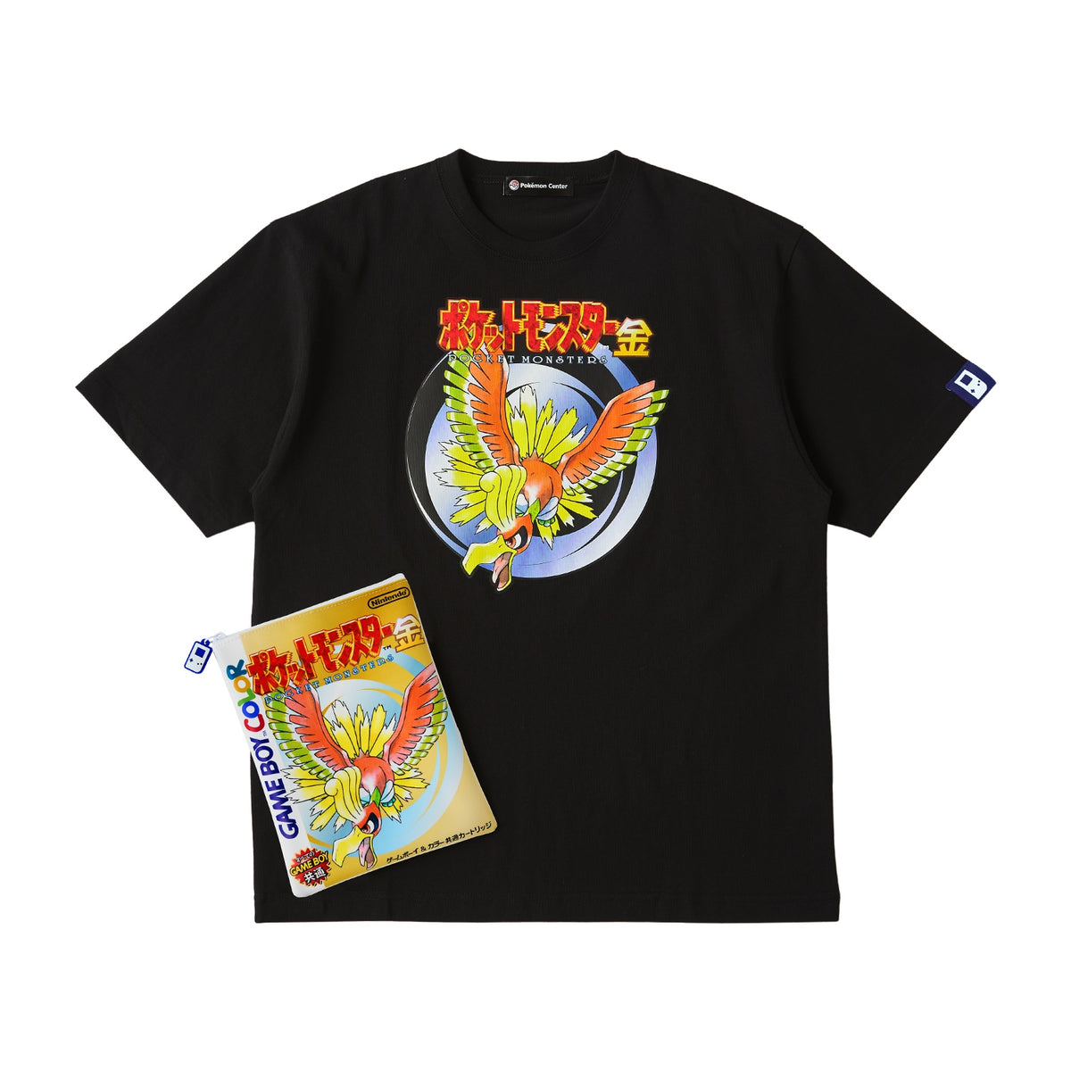 Camiseta Pokémon Gold em embalagem tipo saquinho - Unissex M/G