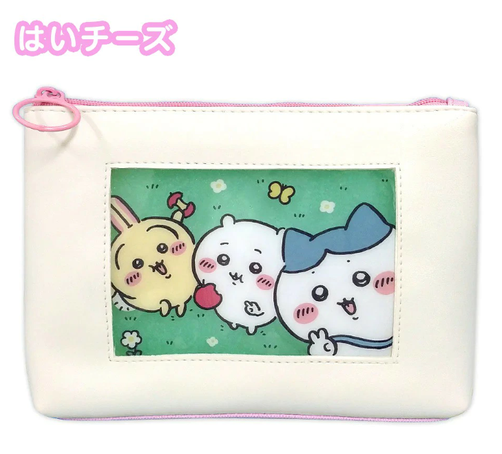 Estojo / Necessaire Chiikawa Personagens Janela Transparente - Importado do Japão