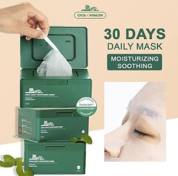 Cica mascara facial da marca sul-coreana VT Cosmetics