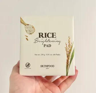 Rice Brightening Pad – Discos Faciais Iluminadores com Arroz