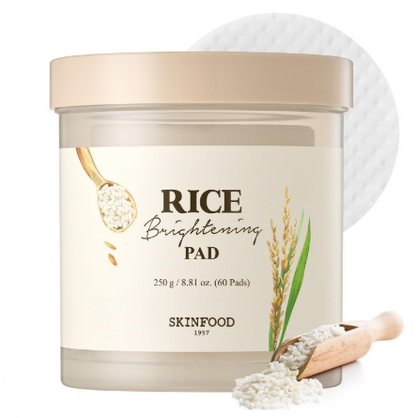 Rice Brightening Pad – Discos Faciais Iluminadores com Arroz