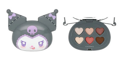 Sanrio My Melody ou Kuromi Paleta de sombra  6 cores  SHOBIDO Limitado Japçao
