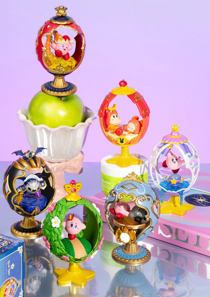 Re-Ment Kirby Ovaltique Collection Caixa surpresa - Inclui 1 de 6 mini estatuetas colecionáveis