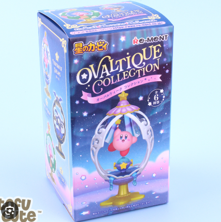 Re-Ment Kirby Ovaltique Collection Caixa surpresa - Inclui 1 de 6 mini estatuetas colecionáveis