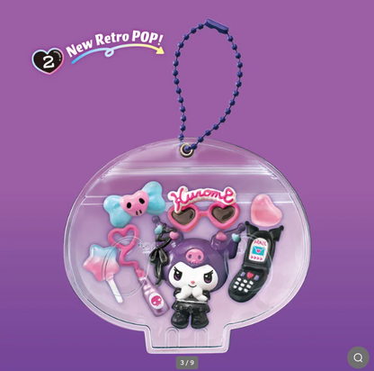 Kuromi Deco-Chara Pouch Re-Ment - Edição Colecionável Japonesa 1 unidade