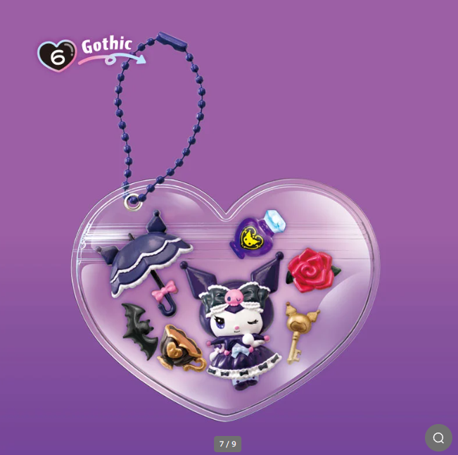 Kuromi Deco-Chara Pouch Re-Ment - Edição Colecionável Japonesa 1 unidade