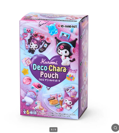 Kuromi Deco-Chara Pouch Re-Ment - Edição Colecionável Japonesa 1 unidade