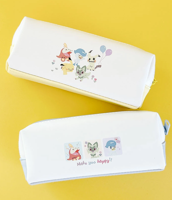 Estojo Duplo / Necessaire Escolar Pokémon - Modelos "Minna Nakayoshi" e "Colorful Style" Importado do Japão