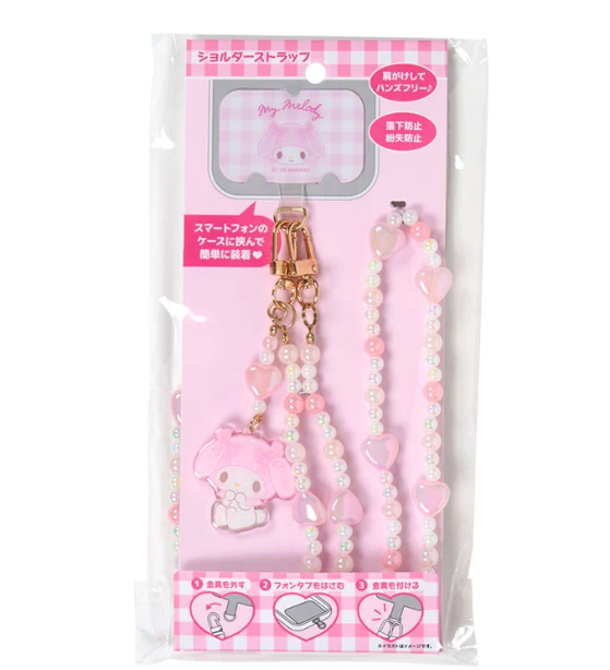 Alça / Cordão de Ombro Para Celular Hello Kitty e amigos Sanrio - Importado do Japão