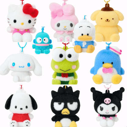 Chaveiro Pelúcia Mini Boneco Personagens Sanrio Japão - Colecionável