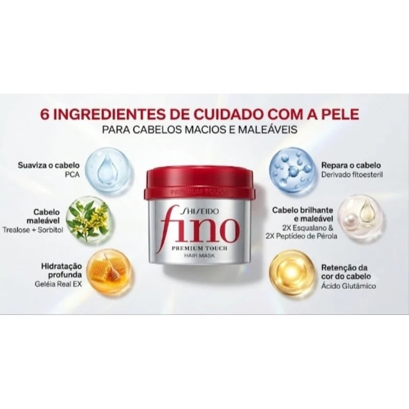 Máscara capilar Fino Shiseido Premium 230gr