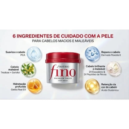 Máscara capilar Fino Shiseido Premium 230gr