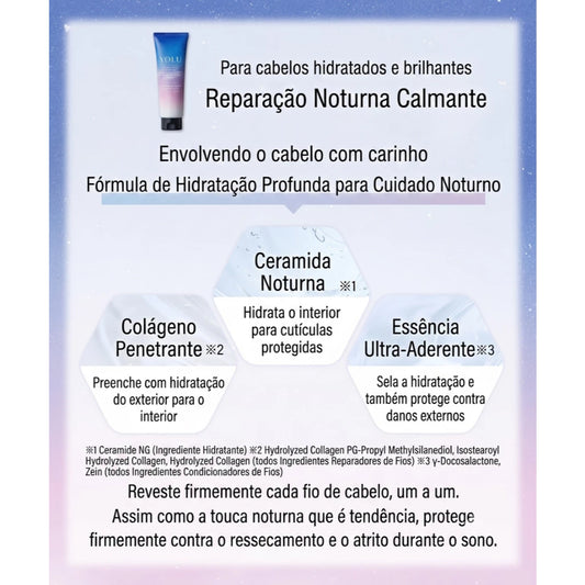 Máscara capilar em gel YOLU Calm Night Repair 145g
