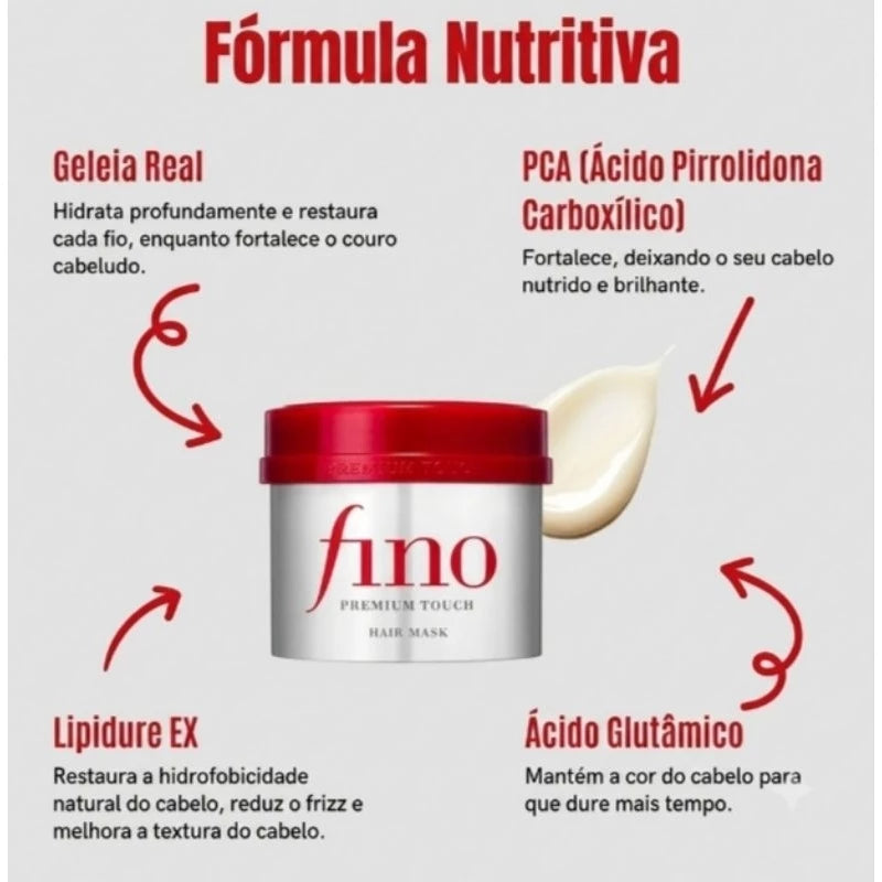 Máscara capilar Fino Shiseido Premium 230gr
