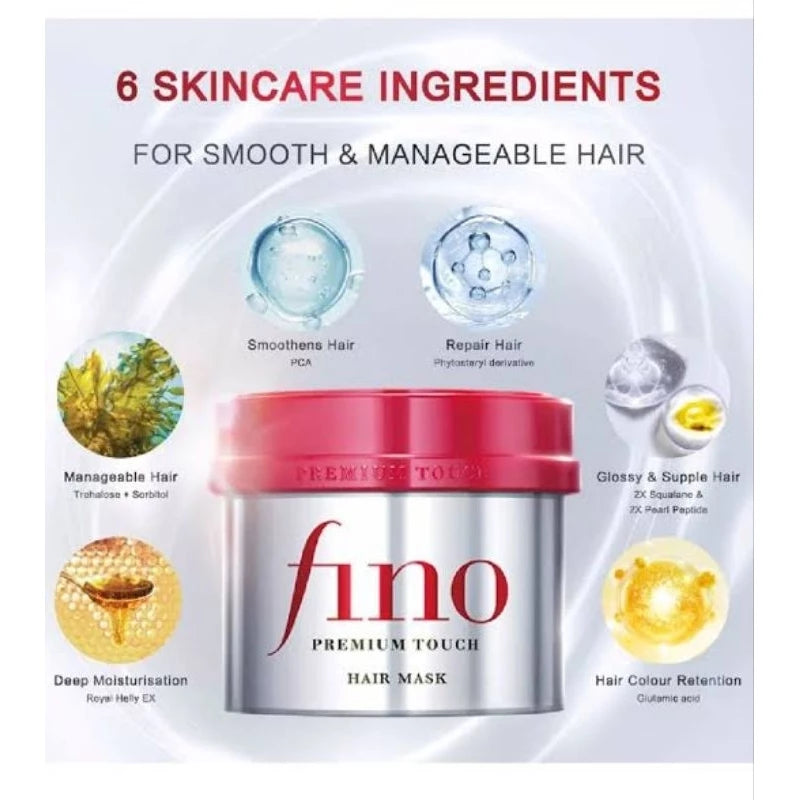 Máscara capilar Fino Shiseido Premium 230gr
