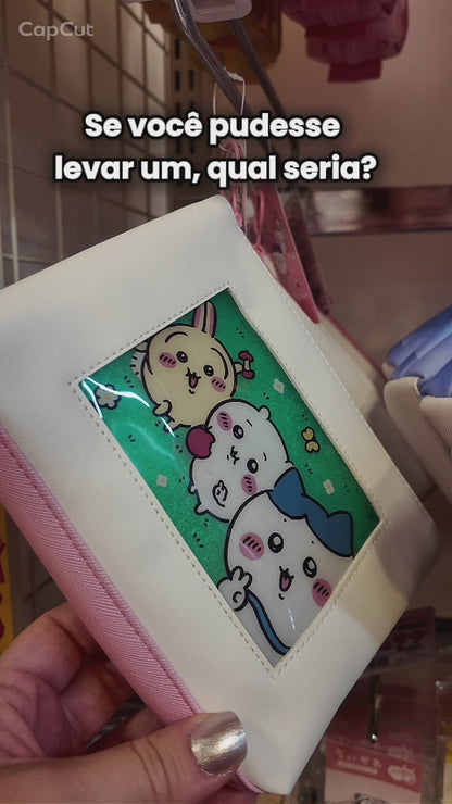 Estojo / Necessaire Chiikawa Personagens Janela Transparente - Importado do Japão